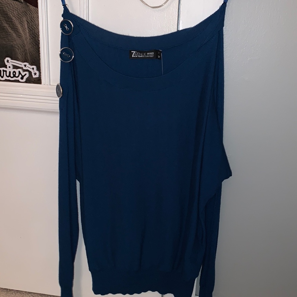 NWT New York & Company Blue Sweater